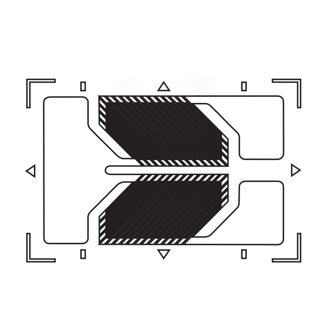Right Angle Foil Resistance Shear Beam Strain Gauge HA series